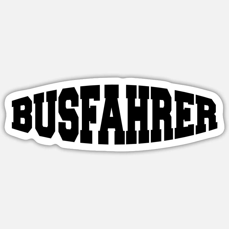busfahrer Sticker Größe S (10 x 10 cm)
