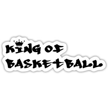 Basketball - Basket Ball - Game - Sport - Player - Sticker size S (10 x 10 cm) - white matte - Front