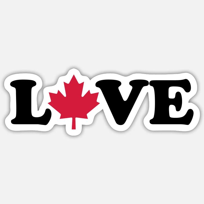 Canada - Sticker size S (10 x 10 cm) - white matte