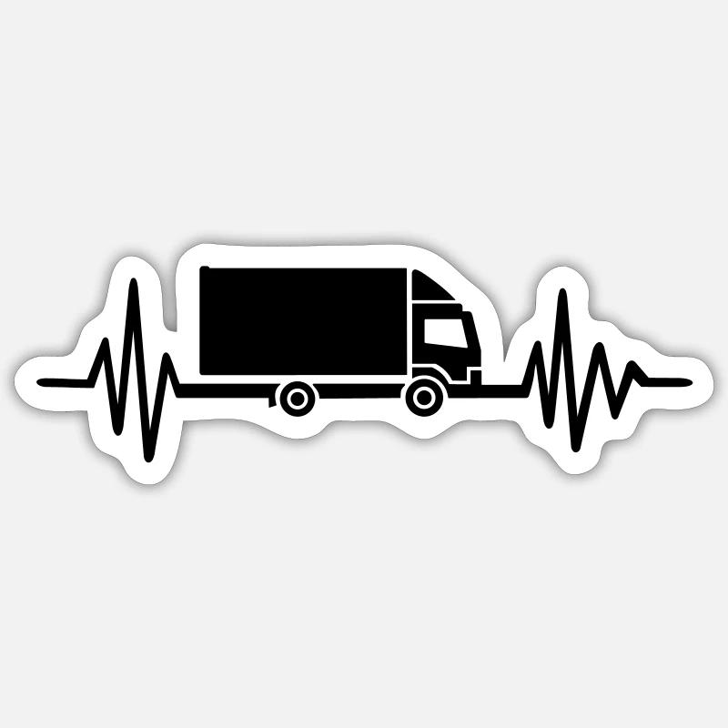 Camion Sticker taille S (10 x 10 cm)