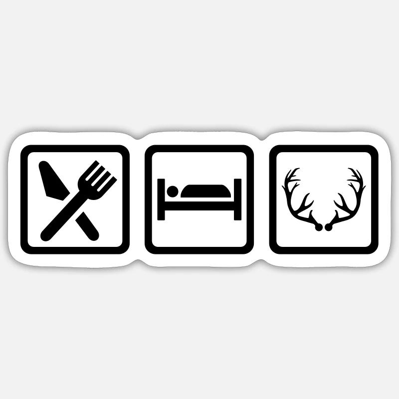 Chasseur Sticker taille S (10 x 10 cm)