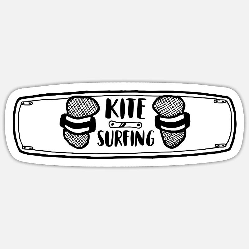 kitesurf Sticker taille S (10 x 10 cm)