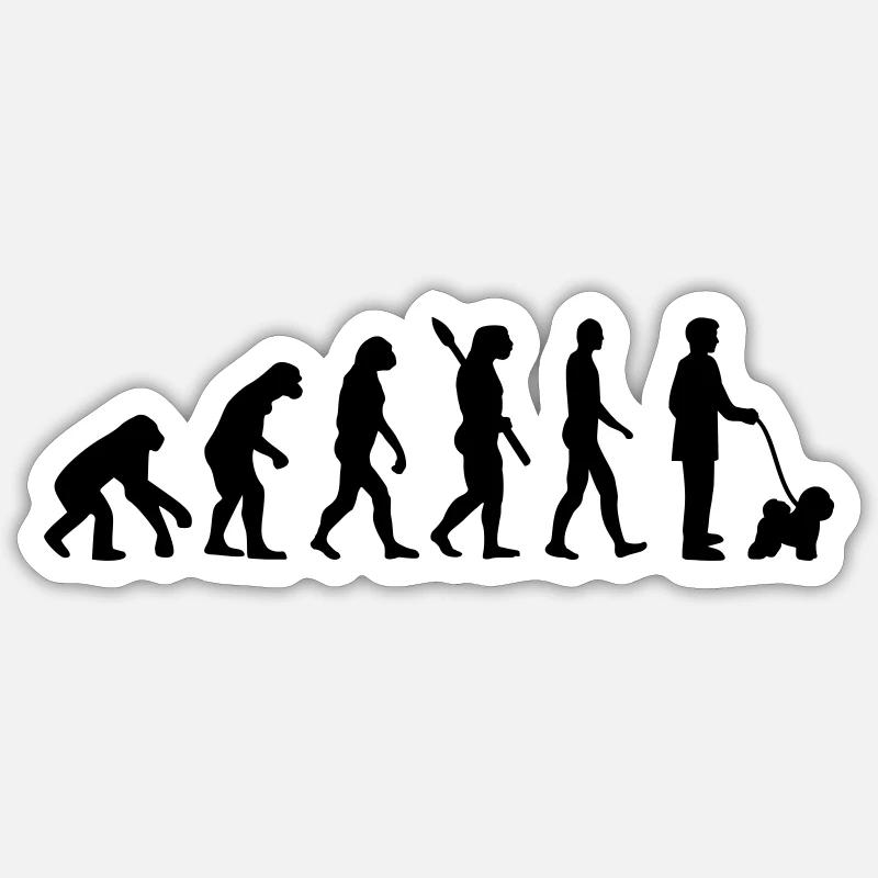 Bichon Frise Sticker taille S (10 x 10 cm)