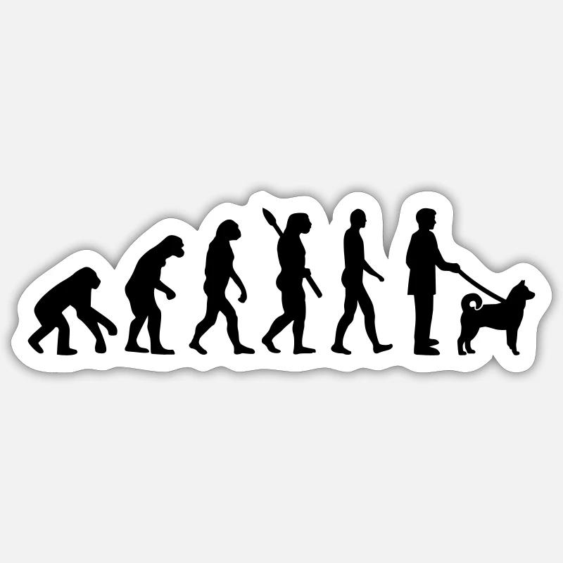 Norwegian Elkhound - Sticker size S (10 x 10 cm) - white matte