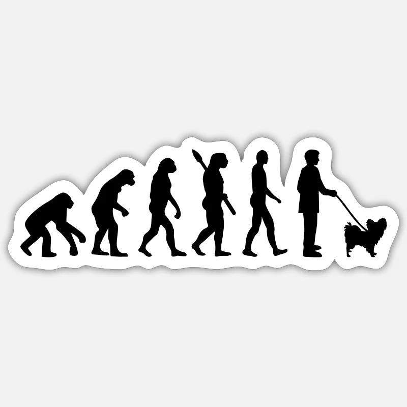 Papillon - Sticker size S (10 x 10 cm) - white matte