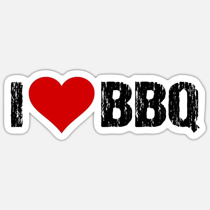 BBQ grilling Sticker size S (10 x 10 cm)