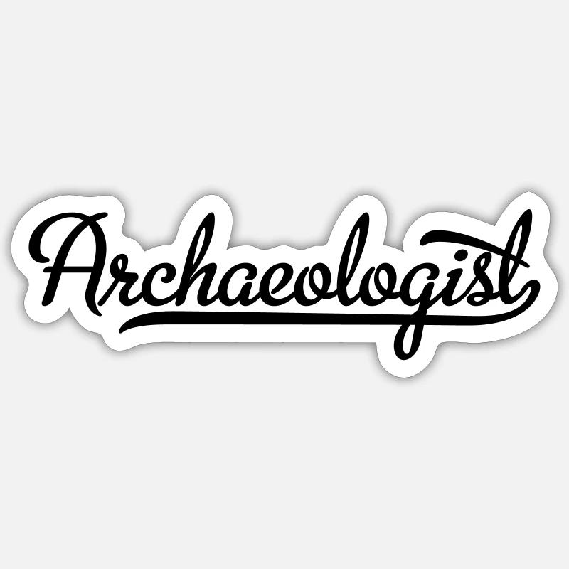 archéologue Sticker taille S (10 x 10 cm)