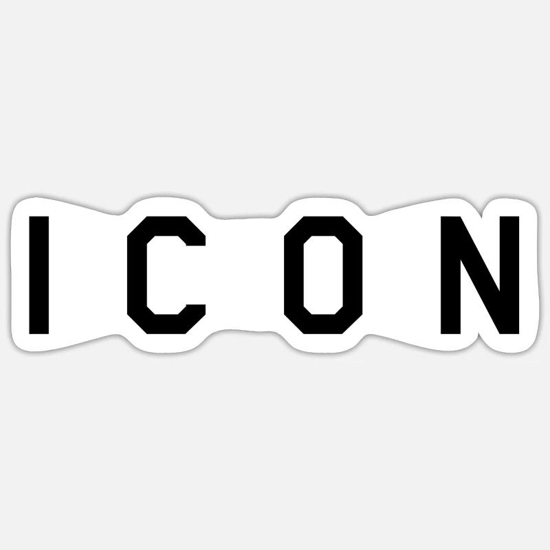 ICON - Sticker size S (10 x 10 cm) - white matte