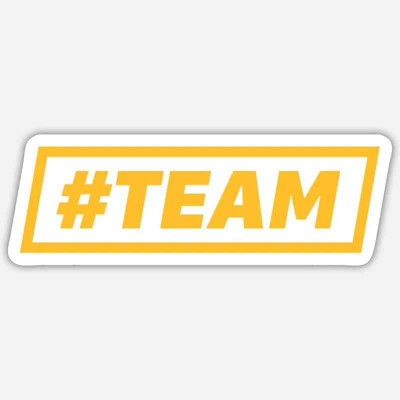 #ÉQUIPE - Sticker taille S (10 x 10 cm) - blanc mat