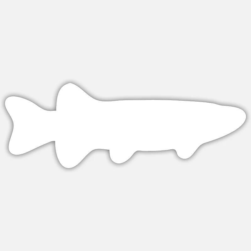 Pike - Sticker size S (10 x 10 cm) - white matte