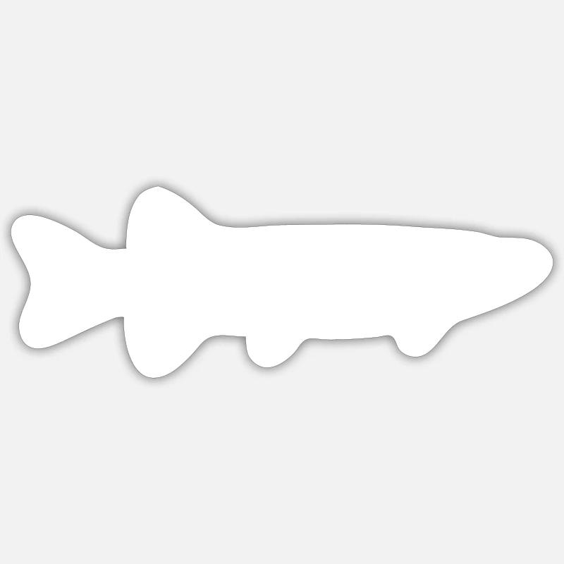 Pike - Sticker size S (10 x 10 cm) - white matte