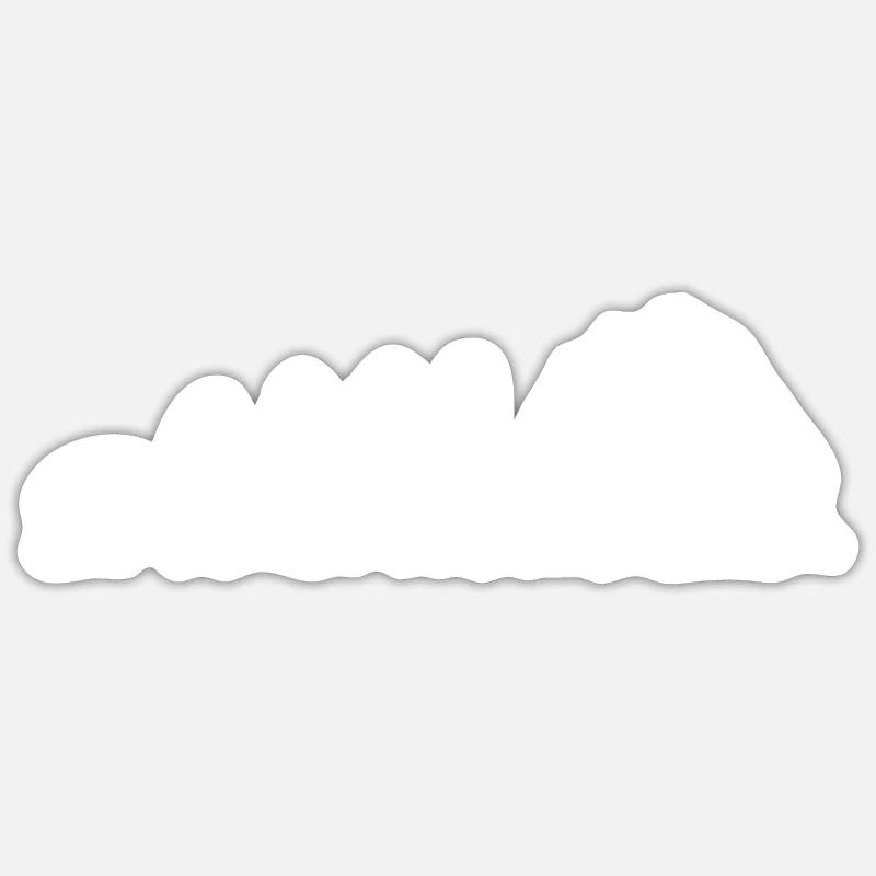 Parc d'attractions Roller Coaster Evolution Adrénaline - Sticker taille S (10 x 10 cm) - blanc mat