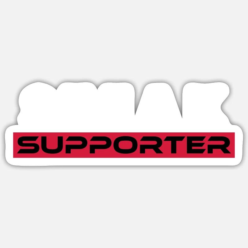Steak Fan - Sticker Größe S (10 x 10 cm) - Mattweiß