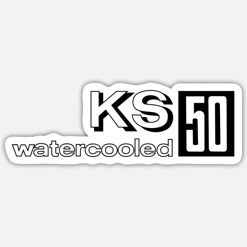 Zündapp KS 50 refroidi à l’eau Sticker taille S (10 x 10 cm)