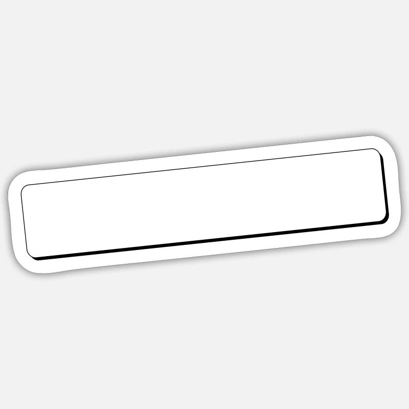 Schreibfeld runde Ecken | Schatten | Vektorgrafik Sticker Größe S (10 x 10 cm)