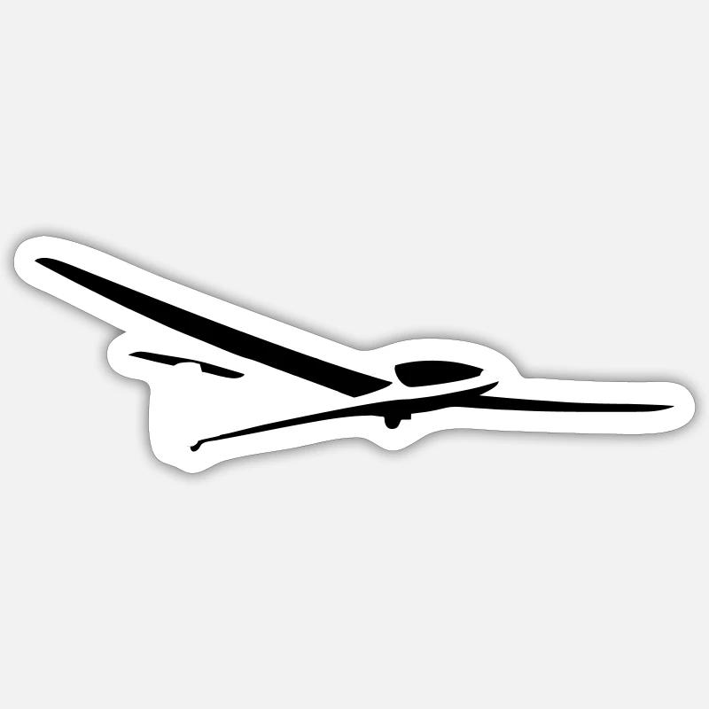 Glider Gliding Glider Glider Pilot Pilot Sticker size S (10 x 10 cm)