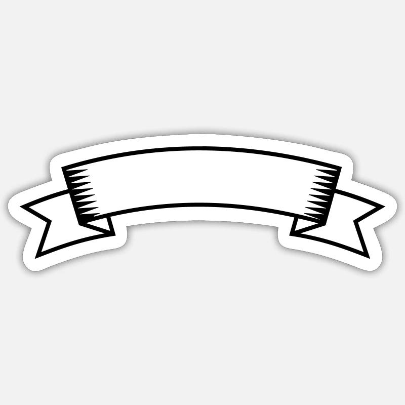 Banner - Sticker size S (10 x 10 cm) - white matte