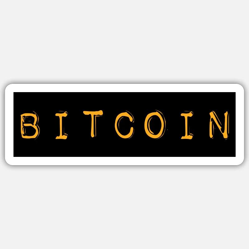 Bitcoin - Sticker size S (10 x 10 cm) - white matte