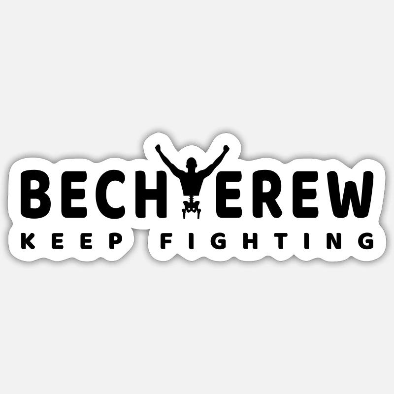 Morbus Bechterew | Keep Fighting Sticker Größe S (10 x 10 cm)