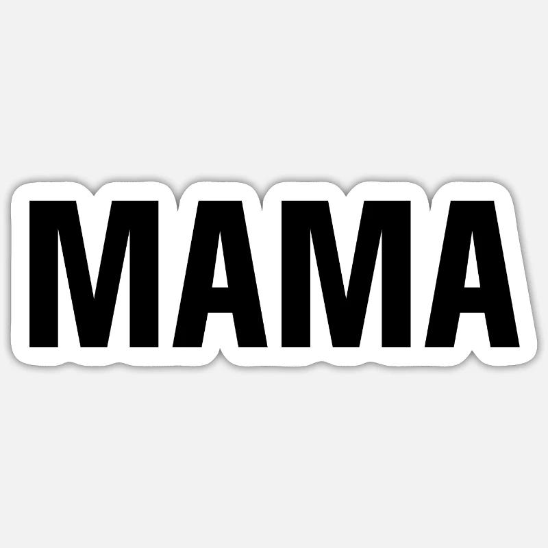 maman - Sticker taille S (10 x 10 cm) - blanc mat