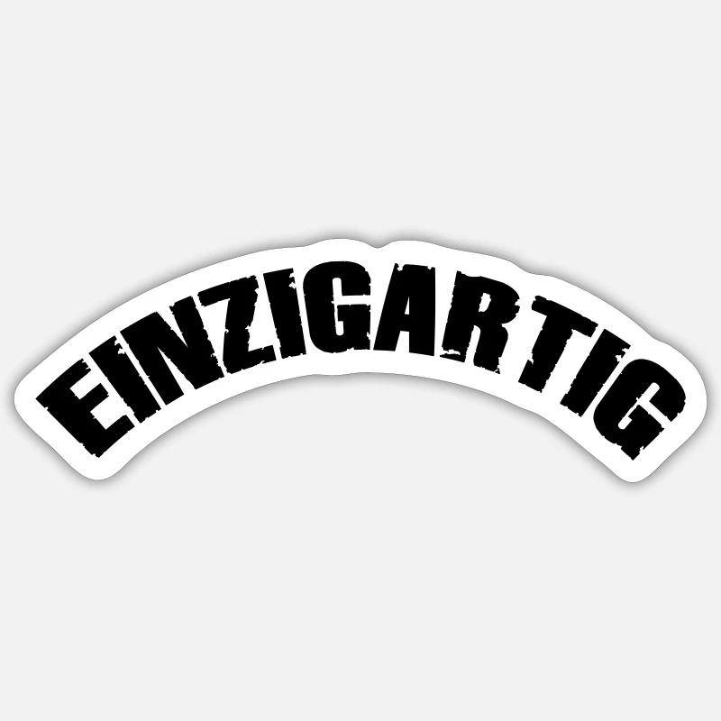 unique - Sticker size S (10 x 10 cm) - white matte