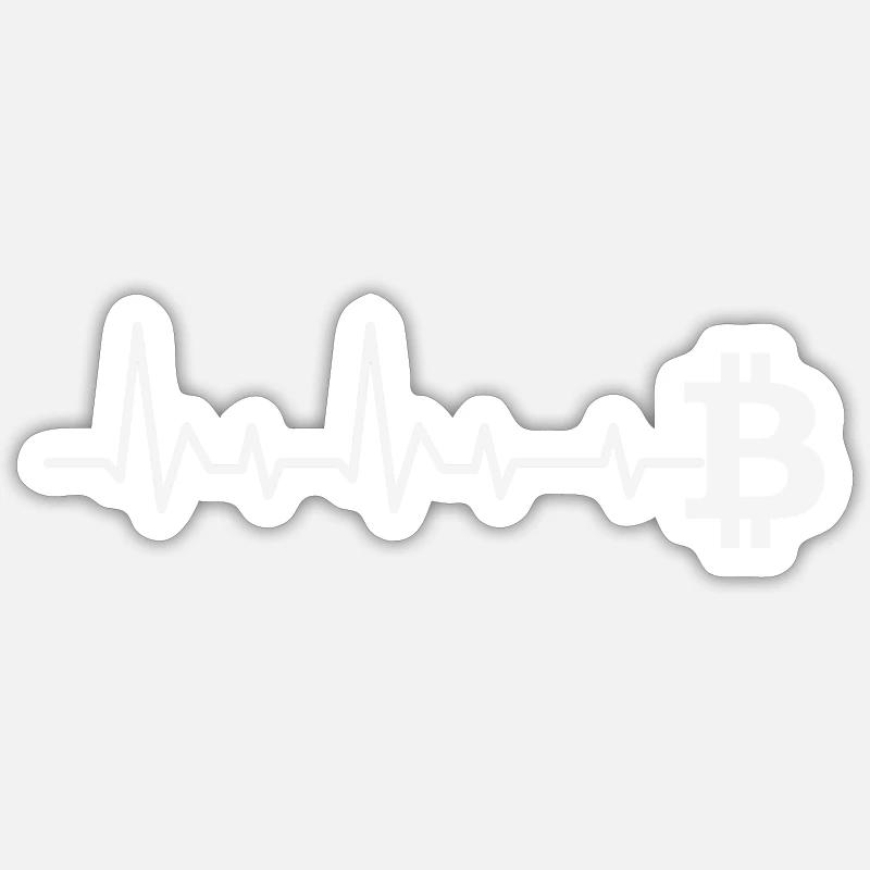 Bitcoin Pulse v2 Sticker Größe S (10 x 10 cm)
