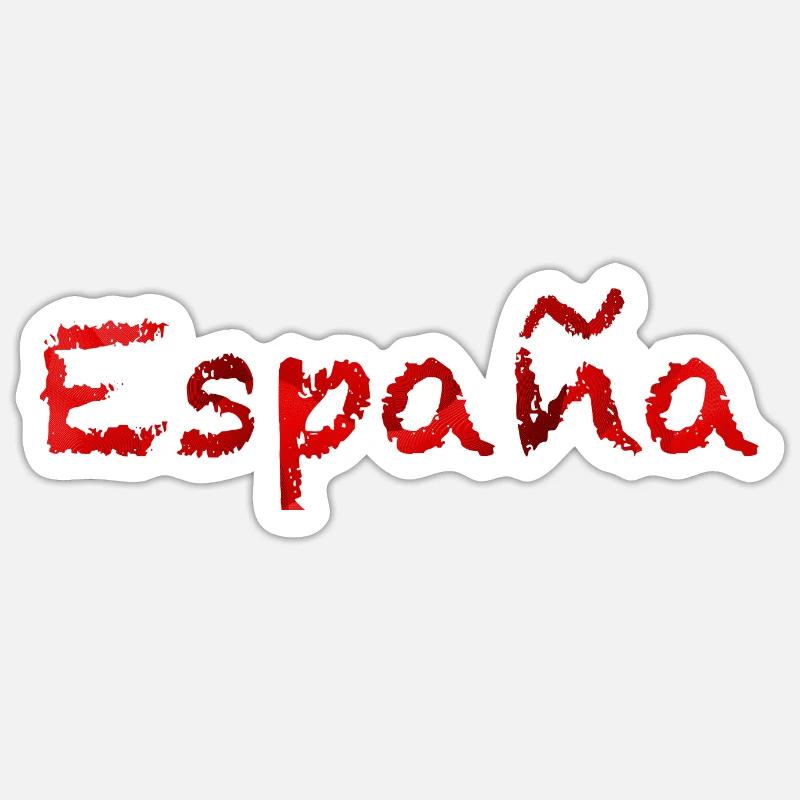 Spanien - Sticker Größe S (10 x 10 cm) - Mattweiß