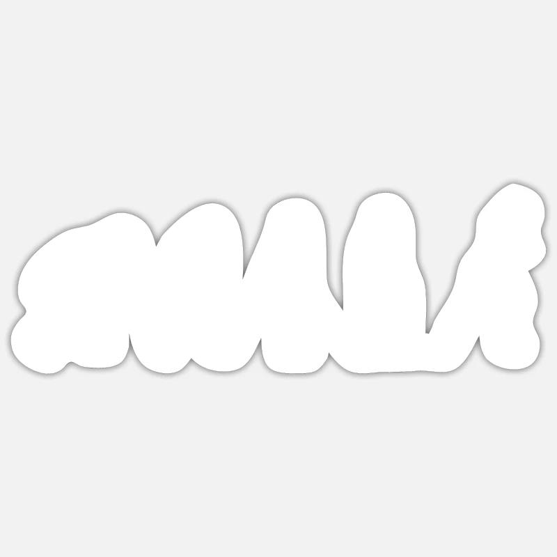 Skater Inline skaten Rollschuh Evolution Geschenk - Sticker Größe S (10 x 10 cm) - Mattweiß