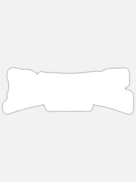 Bratwurst - Thüringen - London Style usedlook - Sticker Größe S (10 x 10 cm) - Mattweiß