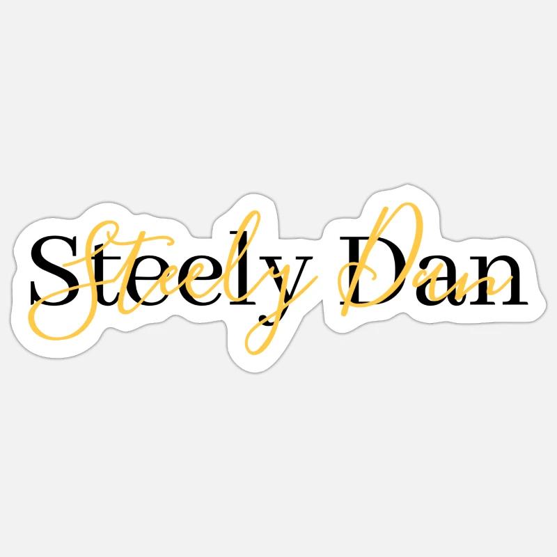 Steely Dan - Sticker taille S (10 x 10 cm) - blanc mat