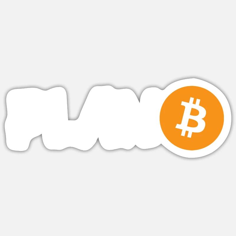 Plan B Bitcoin - Sticker size S (10 x 10 cm) - white matte