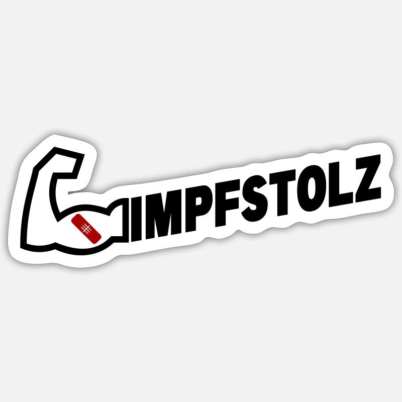 Impfstolz Sticker Größe S (10 x 10 cm)