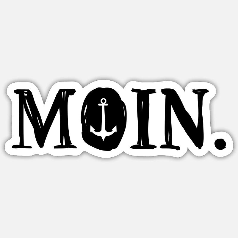 Moin Sticker Größe S (10 x 10 cm)