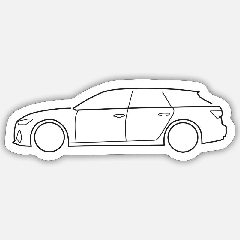 Sport Kombi - Sticker taille S (10 x 10 cm) - blanc mat