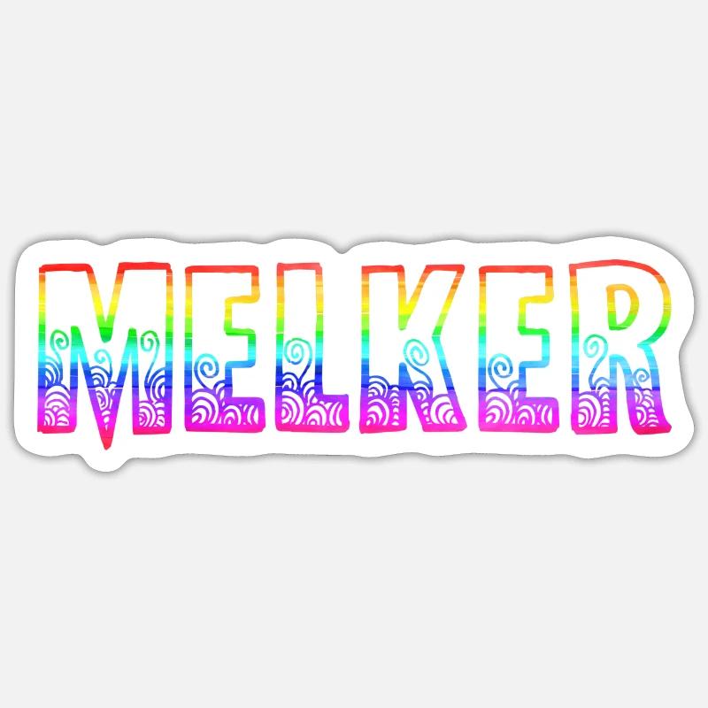 melker rs regenbogen Sticker Größe S (10 x 10 cm)