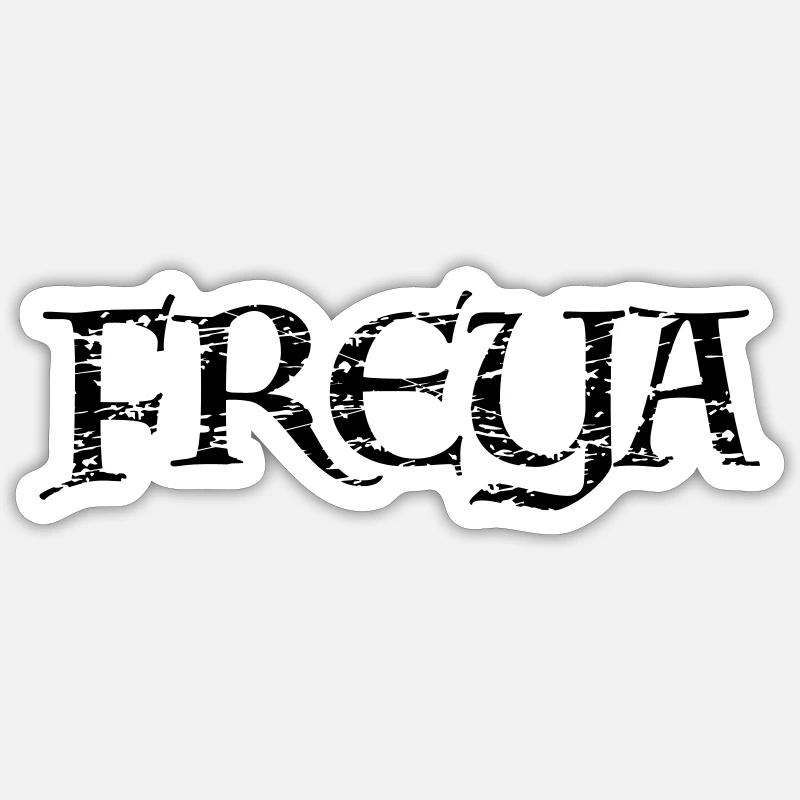 Freya - Sticker size S (10 x 10 cm) - white matte