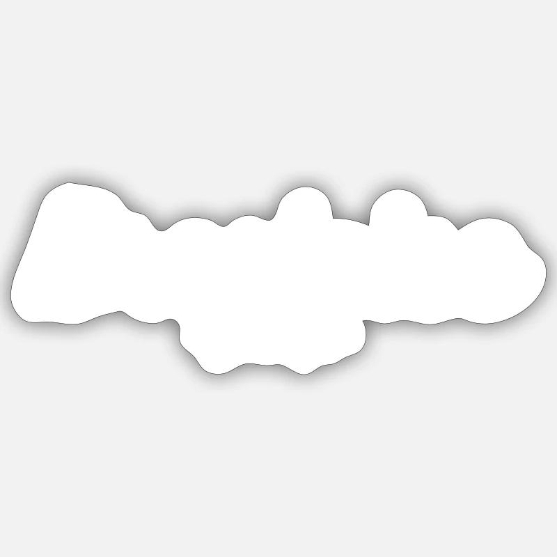 Brestoise - Sticker taille S (10 x 10 cm) - blanc mat