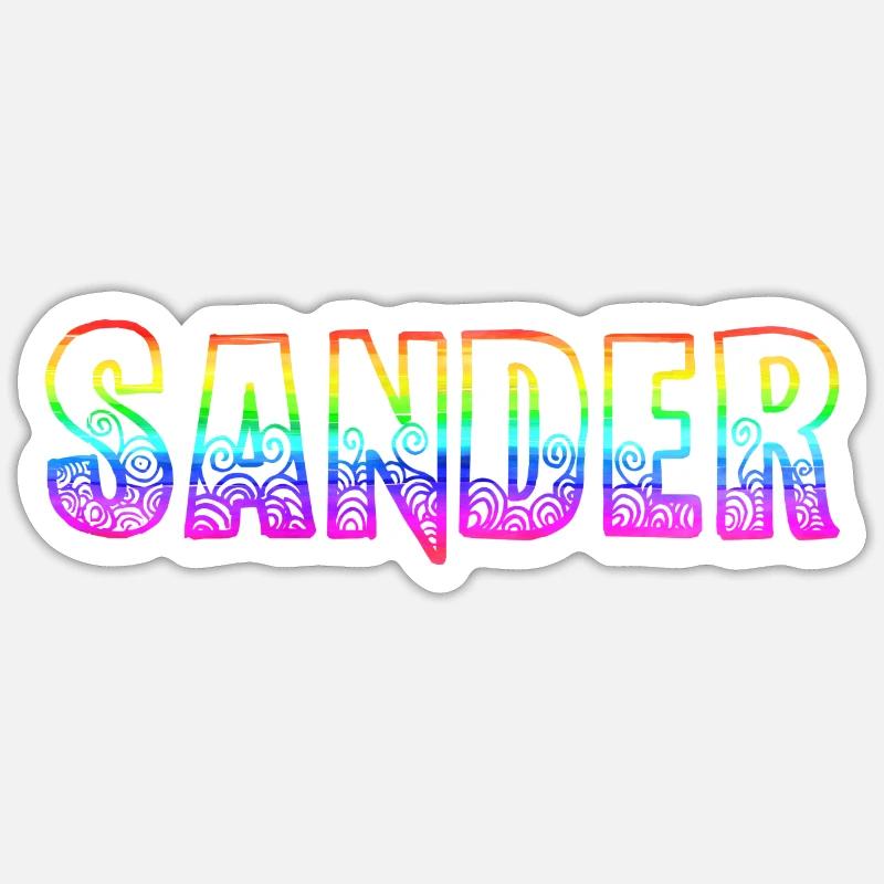 sander rs rainbow Sticker size S (10 x 10 cm)