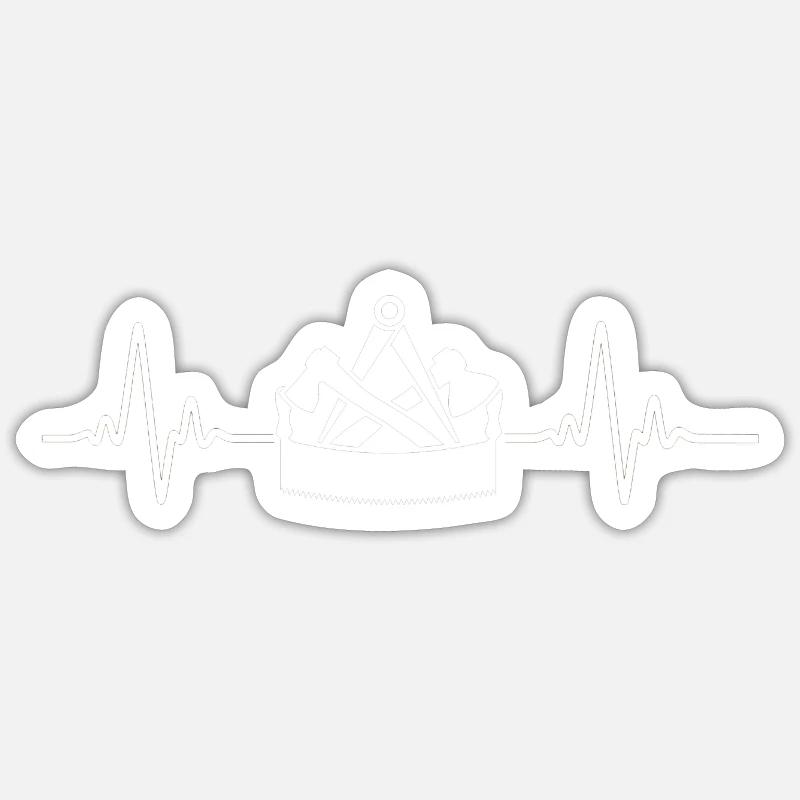 Love Zimmerer Logo Blanc - Sticker taille S (10 x 10 cm) - blanc mat