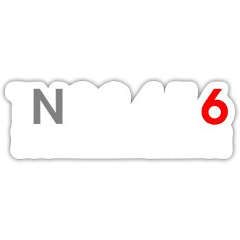 Schaltung Motorrad - Sticker Größe S (10 x 10 cm) - Mattweiß - Vorne