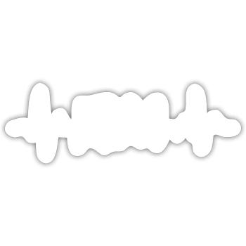 EKG Fulda - Sticker Größe S (10 x 10 cm) - Mattweiß - Vorne