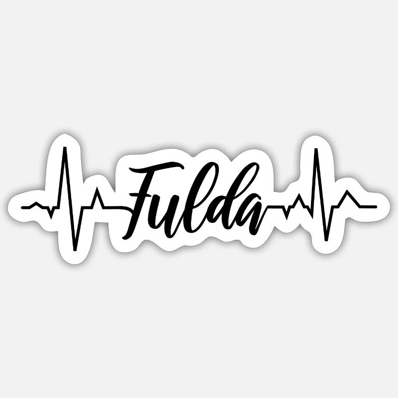 EKG Fulda - Sticker Größe S (10 x 10 cm) - Mattweiß