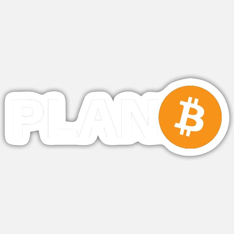 BITCOIN - Sticker Größe S (10 x 10 cm) - Mattweiß