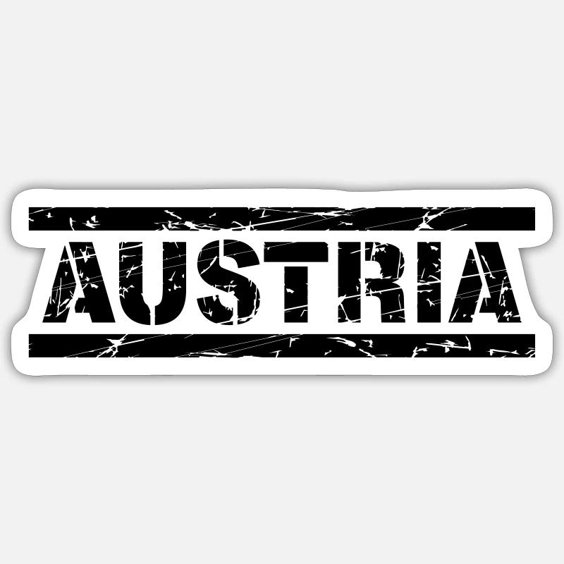 Austria Sticker Größe S (10 x 10 cm)