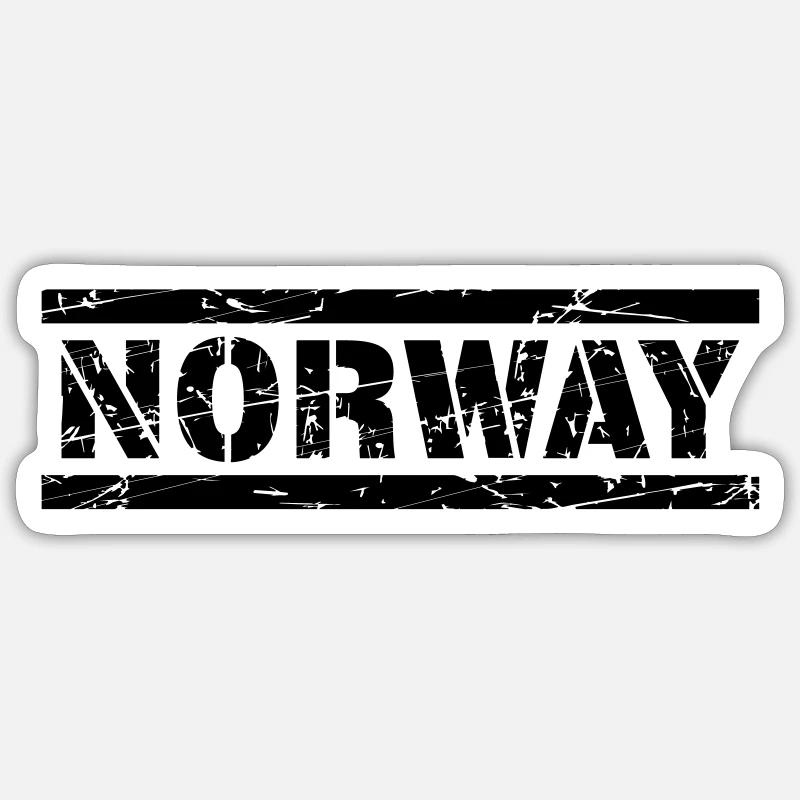 Norway Sticker size S (10 x 10 cm)