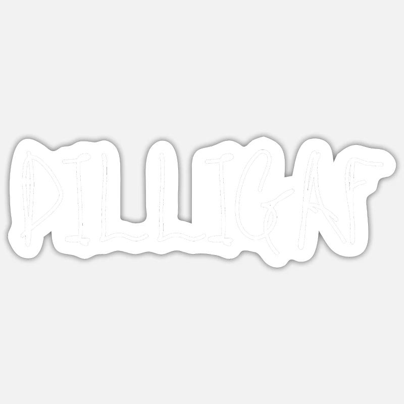DILLIGAF Est-ce que j’ai l’air de baiser? Sticker taille S (10 x 10 cm)