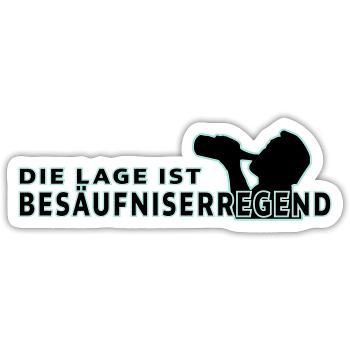 Schlimm! - Sticker Größe S (10 x 10 cm) - Mattweiß - Vorne