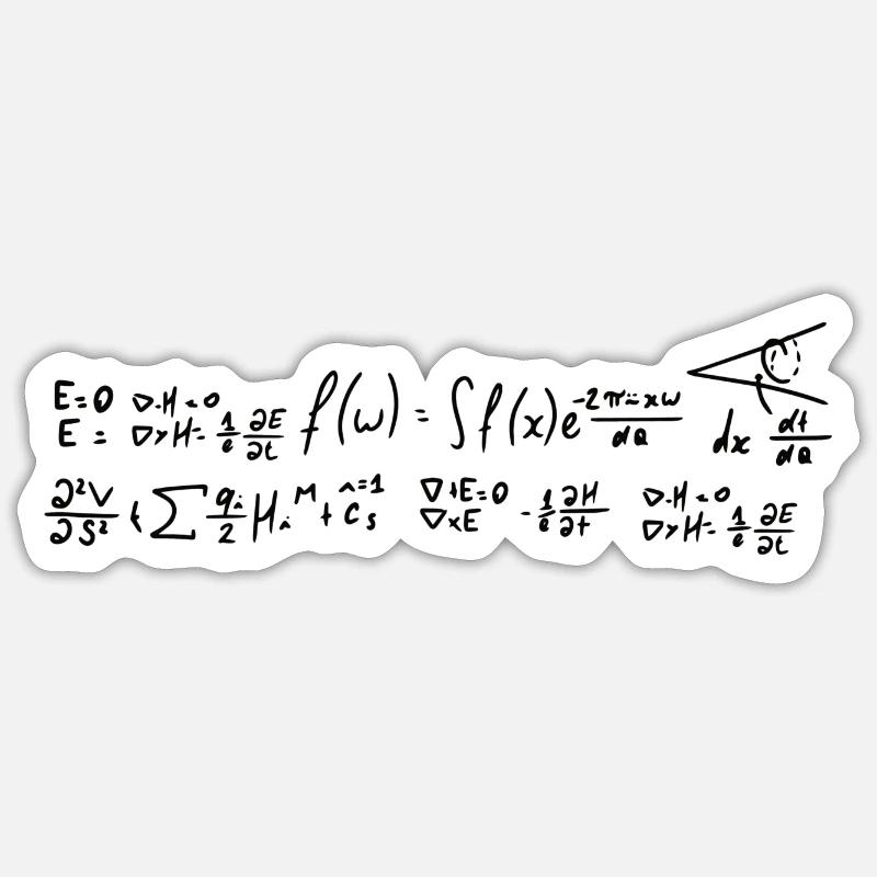 Formules mathématiques Sticker taille S (10 x 10 cm)