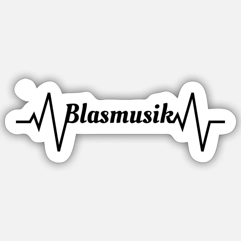 Blasmusik Sticker Größe S (10 x 10 cm)