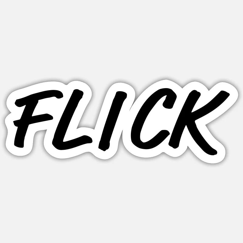 FLICK - in Zeus name Sticker size S (10 x 10 cm)